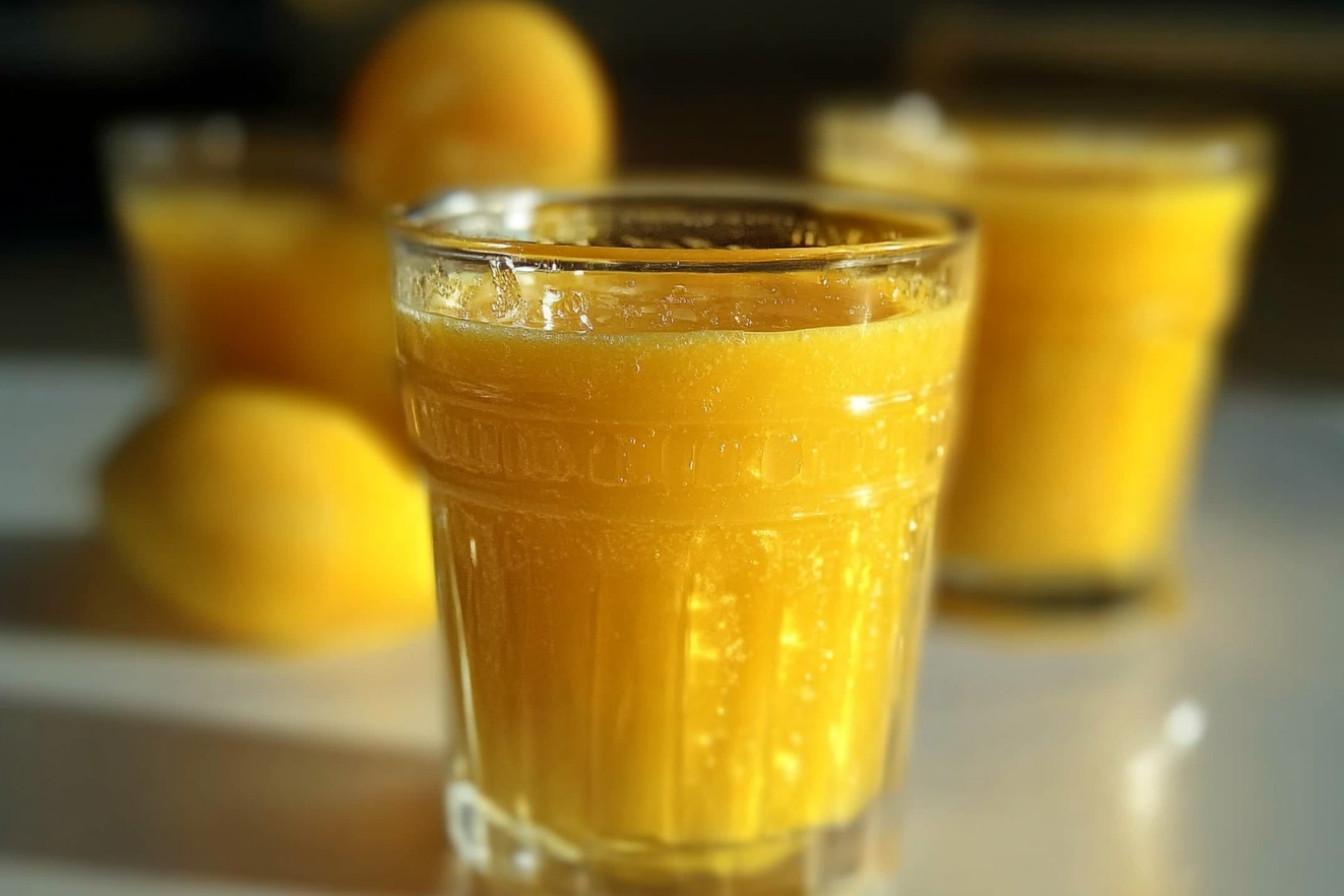 Zumo de mango y limón