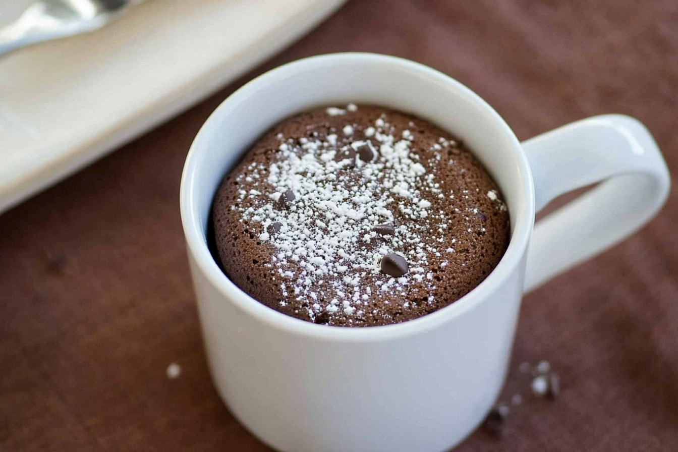Mug cake de chocolate perfecto
